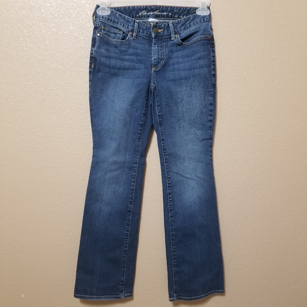 Eddie Bauer Curvy Boot Cut Med Wash Jeans Sz.2P